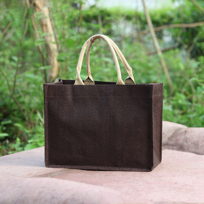 Eco-Friendly Reusable Jute Tote Bag - Sustainable Shopping Solution