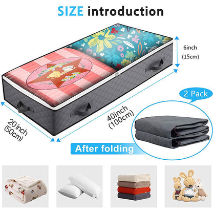 Eco-Friendly Floral Storage Bag - Durable, Space-Saving Organizer