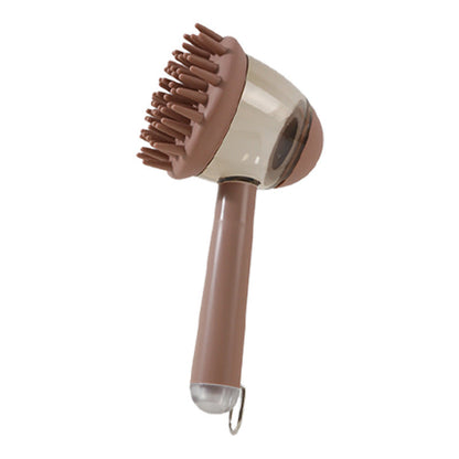 Eco-Friendly Pet Bath Brush with Silicone Bristles