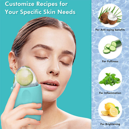 Reusable Ice Roller for Face - Skin Firming & Cooling Facial Massage Tool