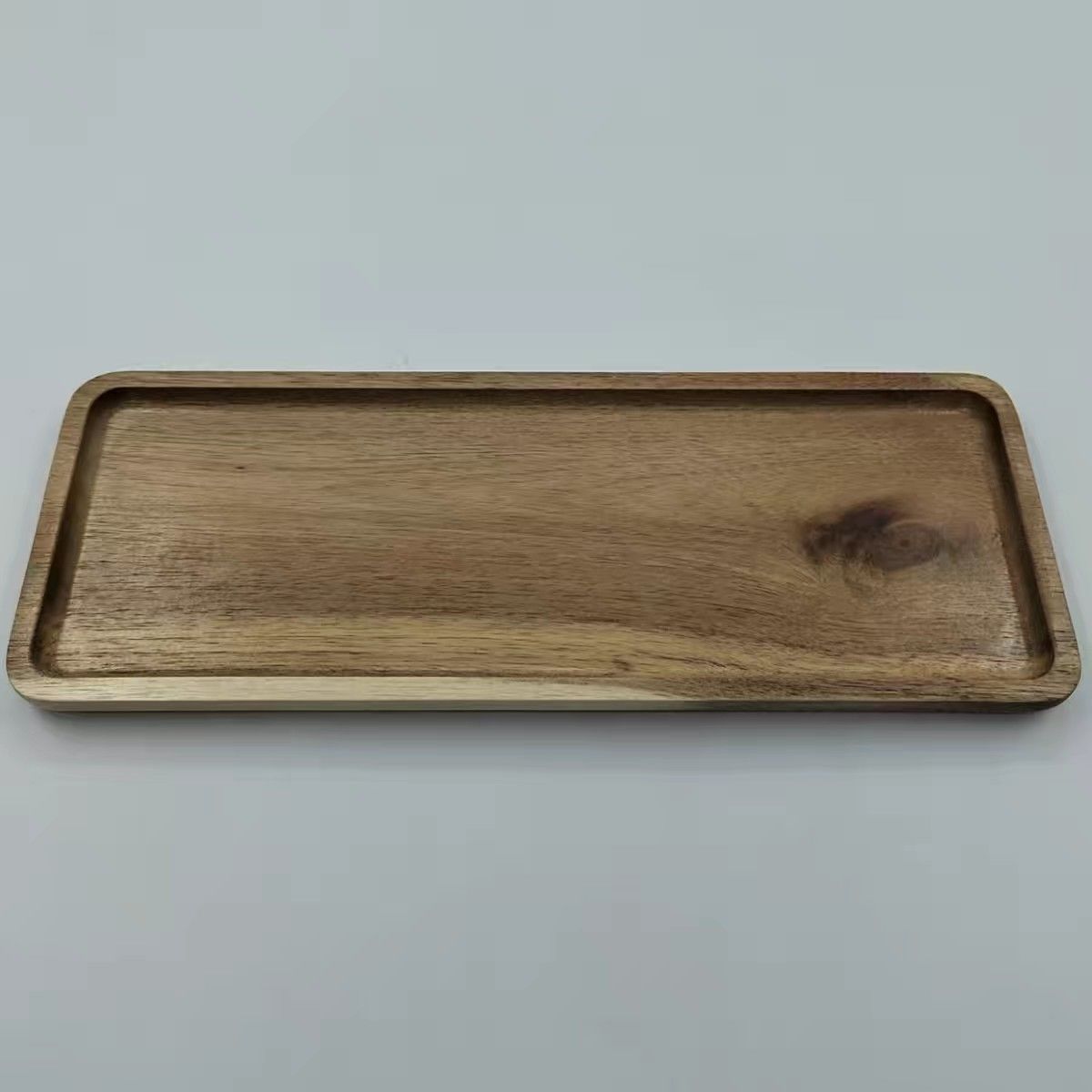 Eco-Friendly Natural Wood Tray - Sustainable Rectangular Serving Solution