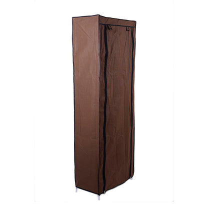 Space-Saving Neutral Coffee Shoe Rack with Fabric Cover