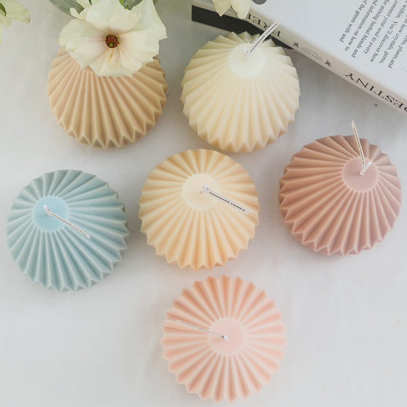 Geometric Pastel Handmade Candles - Eco-Friendly Home Décor