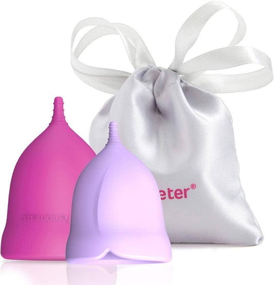 Eco-Friendly Reusable Menstrual Cups in Pink and Lavender