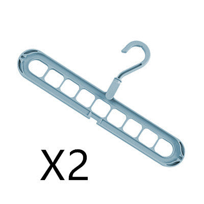 Space-Saving Anti-Skid Folding Hanger with Multi-Slot Design