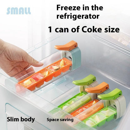 Hygienic Reusable Ice Cube Tray with Dispenser - Eco-Friendly Kitchen Essential