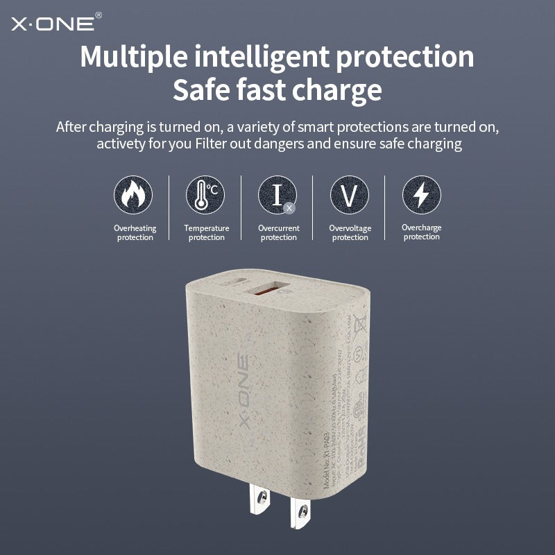 Universal Eco-Friendly USB & Type-C Charger