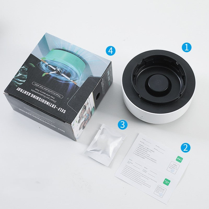 Green Multipurpose Ashtray Air Purifier - Smoke & Odor Reducer