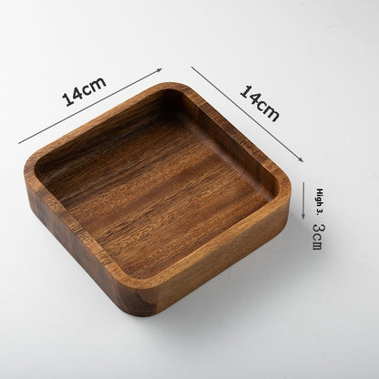 Eco-Friendly Rectangular Wooden Trays - Sustainable Home Décor