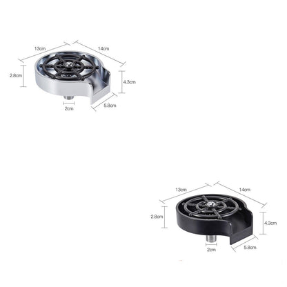 Quick Cup Wash ABS Bar Washer - Water-Saving Circular Spray