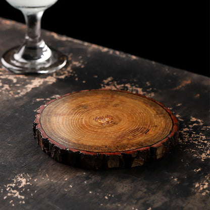 Natural Wooden Drink Coasters - Eco-Friendly, Durable, Biodegradable