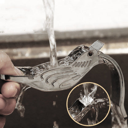 Bird-Shaped Stainless Steel Lemon Press - Eco-Friendly Manual Citrus Juicer