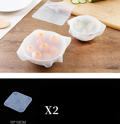 Reusable Silicone Food Covers - Eco-Friendly Stretchable Bowl Lids