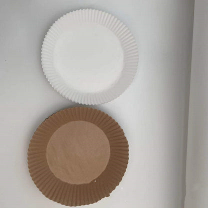 Eco-Friendly Air Fryer Paper Liners - Unbleached, Biodegradable, Round