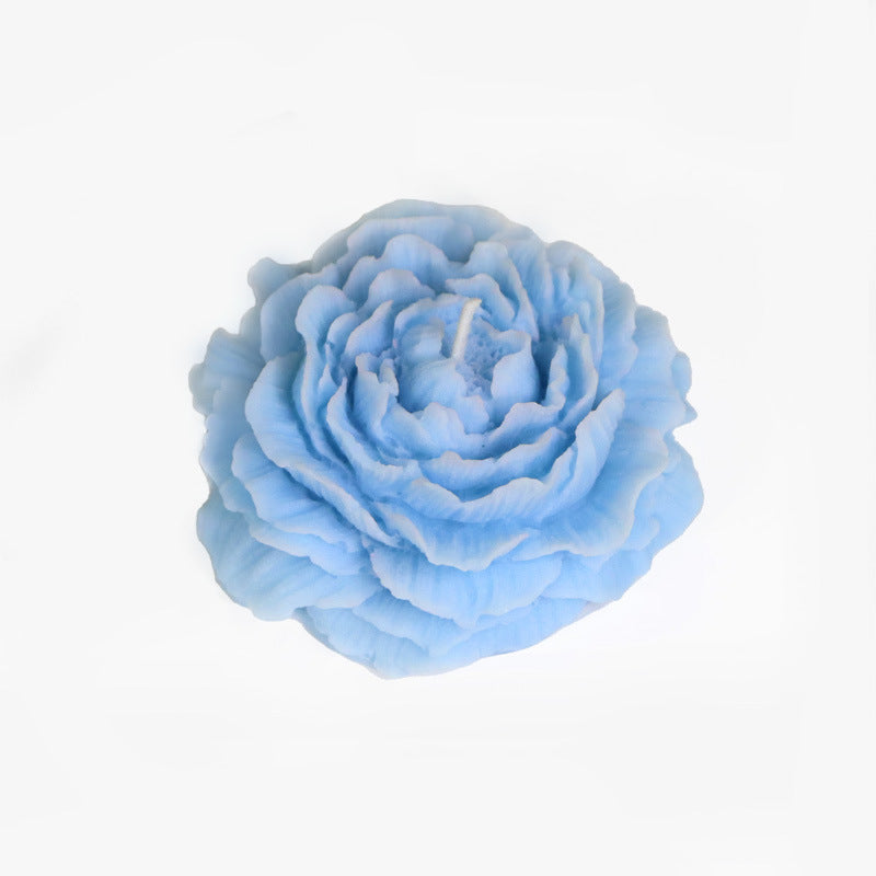 Eco-Friendly Pink Flower Candle - Natural Wax, Decorative & Biodegradable
