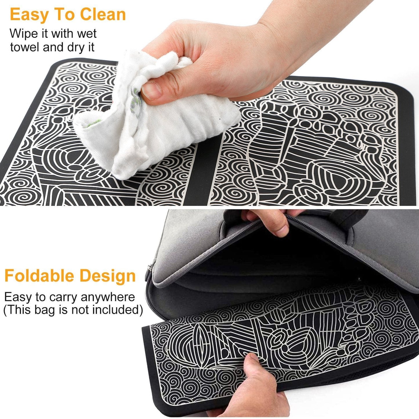 Rechargeable EMS Foot Massager Mat for Relaxation and Wellness