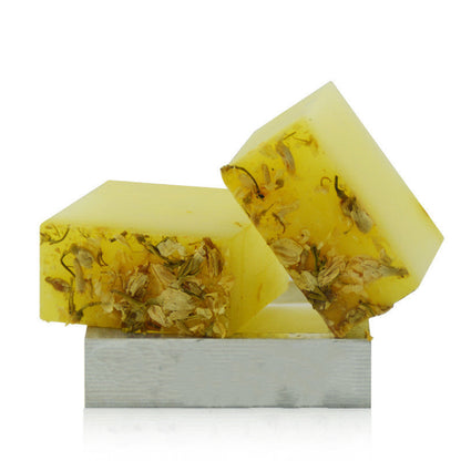 Luxurious Handmade Red Soap with Floral Inclusions - Natural & Biodegradable