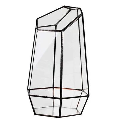 Eco-Friendly Geometric Glass Terrarium for Stylish Home Decor