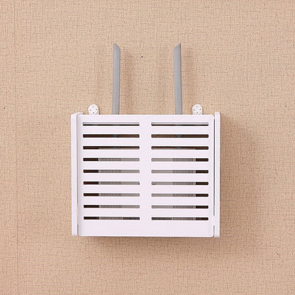 Eco-Friendly Bamboo Wi-Fi Router Storage Box with Ventilation