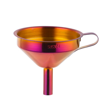 Iridescent Stainless Steel Kitchen Funnel - Eco-Friendly & Durable