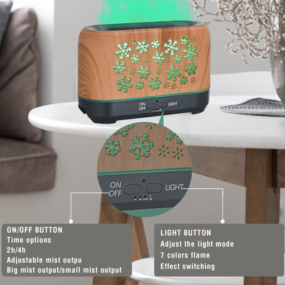 Aromatherapy Essential Oil Diffuser with LED Lights and Remote Control