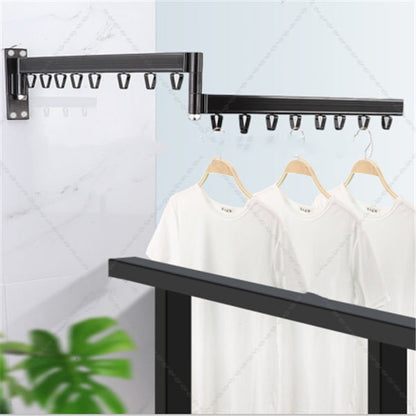 Space-Saving Wall-Mounted Clothes Drying Rack - Eco-Friendly, Durable, Easy Installation