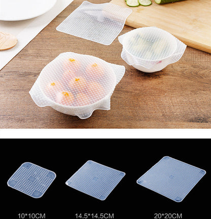 Reusable Silicone Food Covers - Eco-Friendly Stretchable Bowl Lids