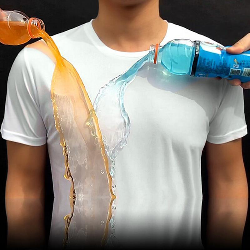 Quick-Dry Waterproof Couple T-Shirts in Black and Navy