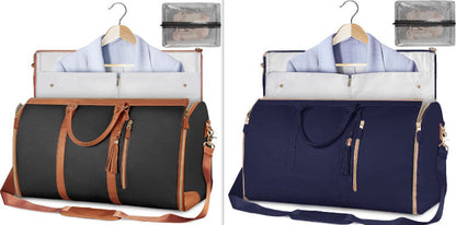 Versatile Light Pink Garment & Duffel Bag for Eco-Friendly Travel