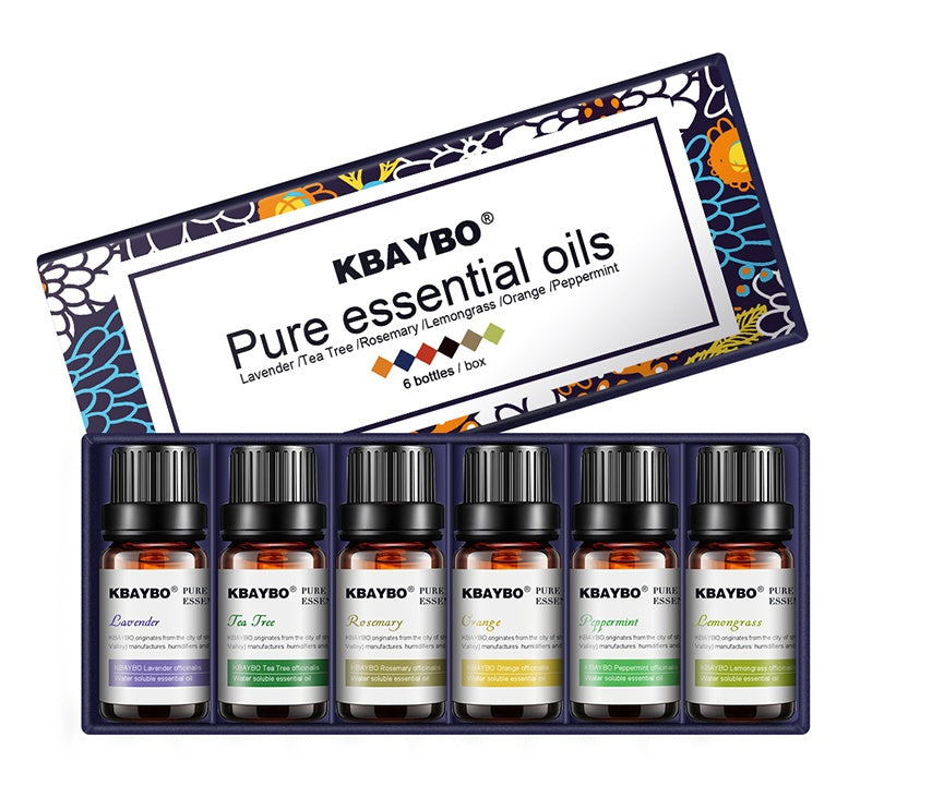 Natural Aromatherapy Essential Oils Set - Eco-Friendly Glass Bottles