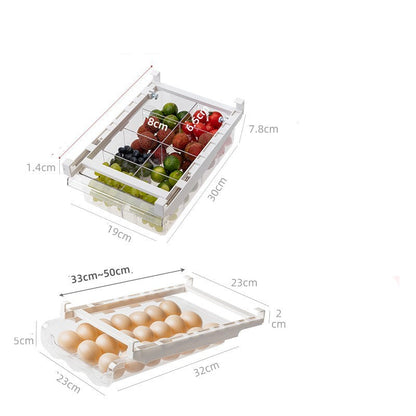 Transparent Egg Storage Tray for Refrigerator Organization