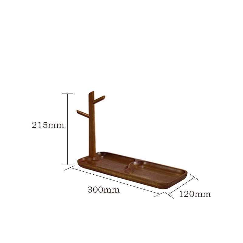 Natural Wood Soap Dish with Tree Branch Holder