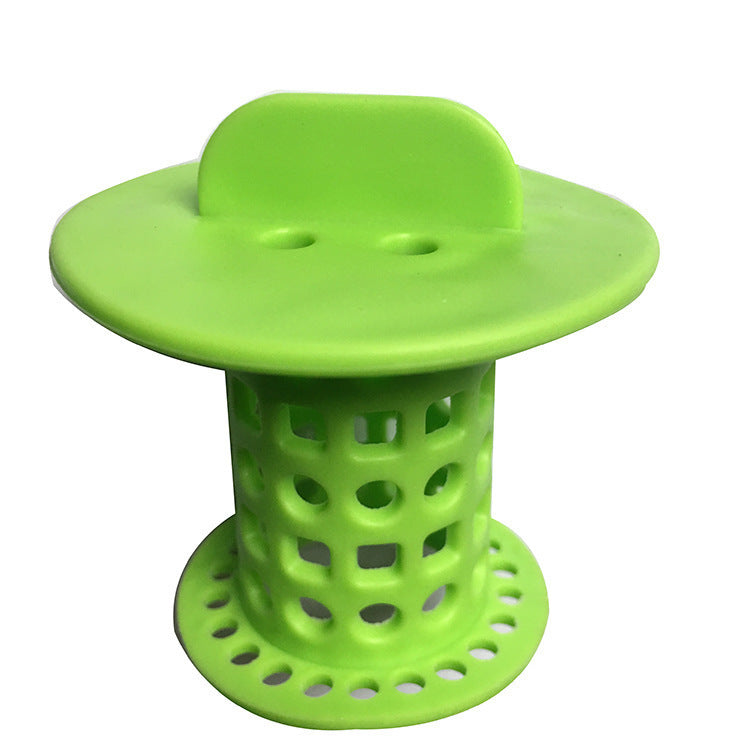 Eco-Friendly Drain Hair Catcher - Reusable Silicone Sewer Filter for Clog Prevention