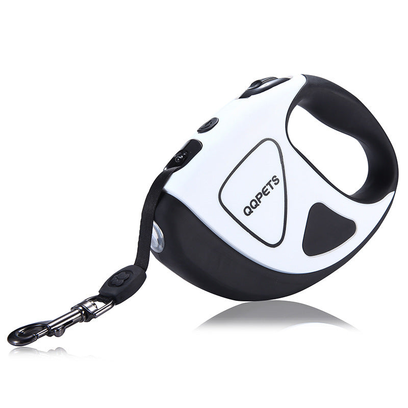 Retractable Dog Leash with Built-in Flashlight for Safe Night Walks
