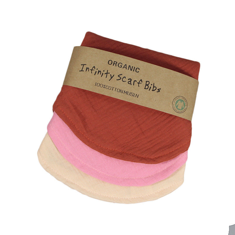Organic Cotton Infinity Scarf Bibs - Eco-Friendly, Multi-Use Baby Accessory