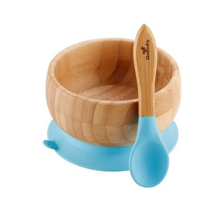 Eco-Friendly Bamboo Baby Feeding Set - Bowl and Spoon
