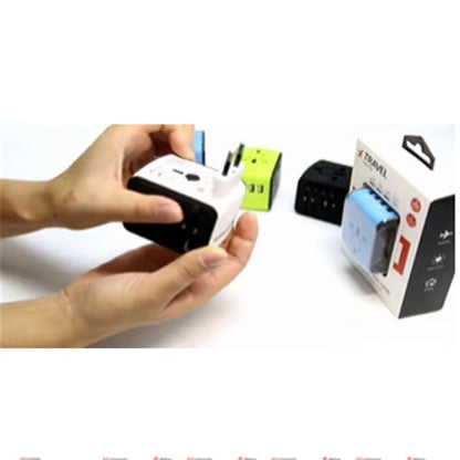 Universal Travel Adapter Cube - Multi-Region, Eco-Friendly, Durable
