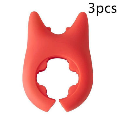 Eco-Friendly Silicone Cat Pot Lid Lifter - Green & Red