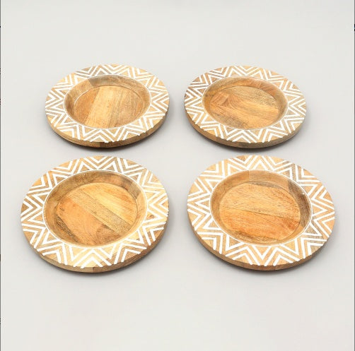 Eco-Friendly Round Wooden Soap Dish - Sustainable Bathroom Accessory