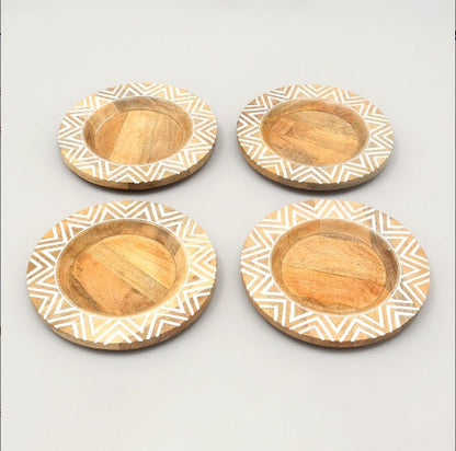 Eco-Friendly Round Wooden Soap Dish - Sustainable Bathroom Accessory