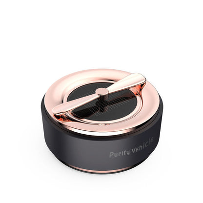 Solar-Powered Portable Air Purifier - Eco-Friendly, Energy-Efficient, Black & Silver