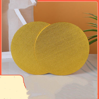 Gold Circular Eco-Friendly Coasters - Sustainable & Stylish