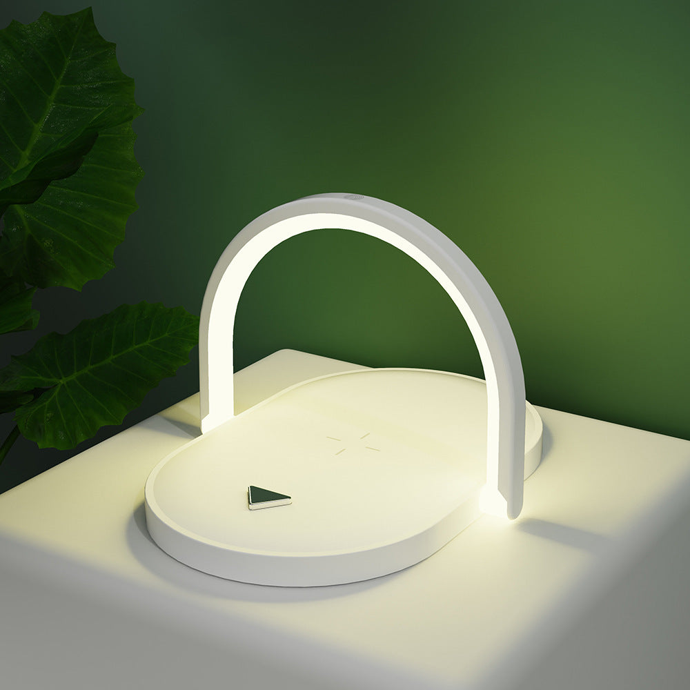 Wireless Charger Night Light & Phone Holder - Eco-Friendly Multi-Functional Station