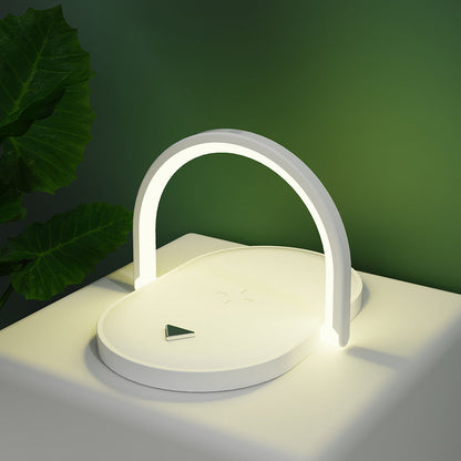 Wireless Charger Night Light & Phone Holder - Eco-Friendly Multi-Functional Station