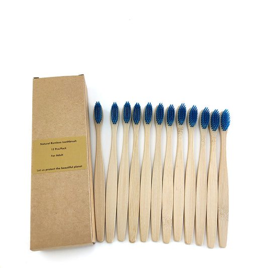 Eco-Friendly Bamboo Toothbrush with Biodegradable Handle