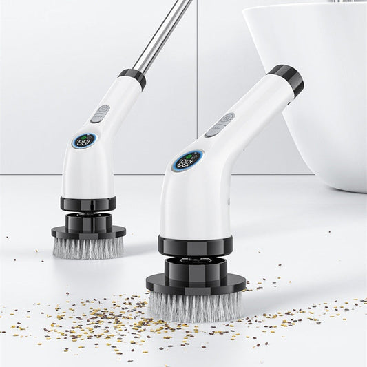 Eco-Friendly Electric Cleaning Brush with Ergonomic Handle