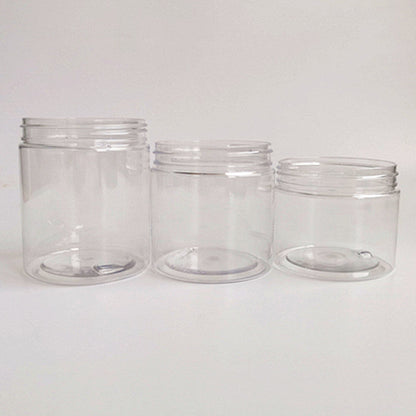 Eco-Friendly Clear Storage Jars with Black Lids - Sustainable Kitchen Organization