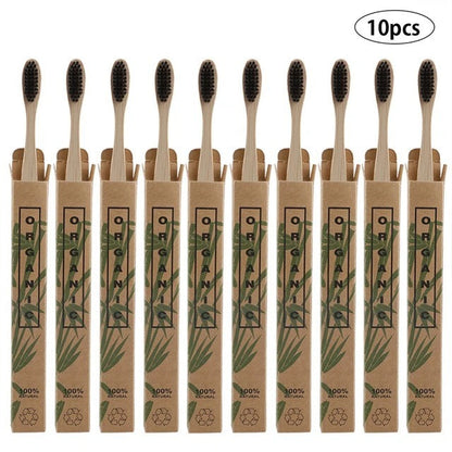 Eco-Friendly Bamboo Toothbrush Set - Sustainable Oral Care