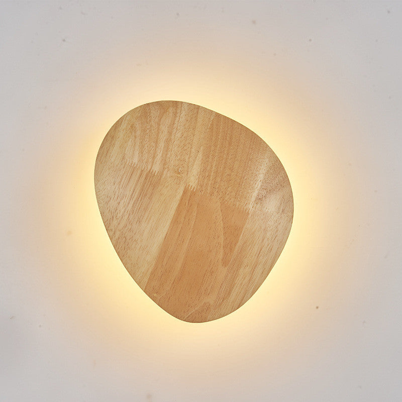 Eco-Friendly Wall-Mounted LED Lights - Warm Wood Tone
