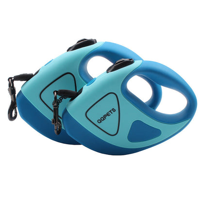 Retractable Dog Leash with Built-in Flashlight for Safe Night Walks